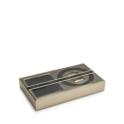 J by Jasper Conran Black leather wallet and belt set in a gift box